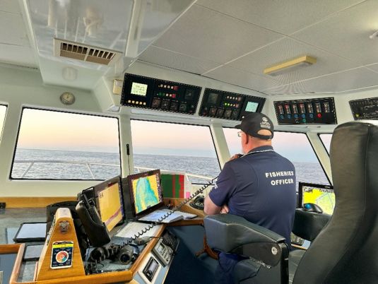 FPV Southern Ranger - First Mate Dale McKerlie at the helm