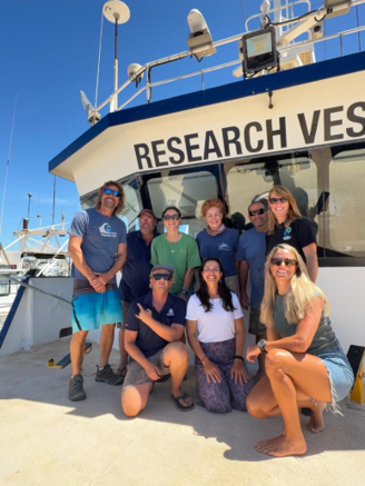 The team on board the RV Naturaliste 
