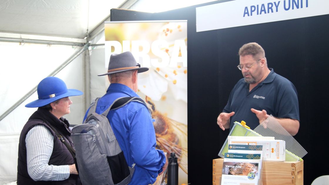 Riverland field day stall