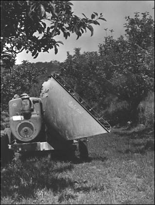 First air blast sprayer imported from Canada in 1950