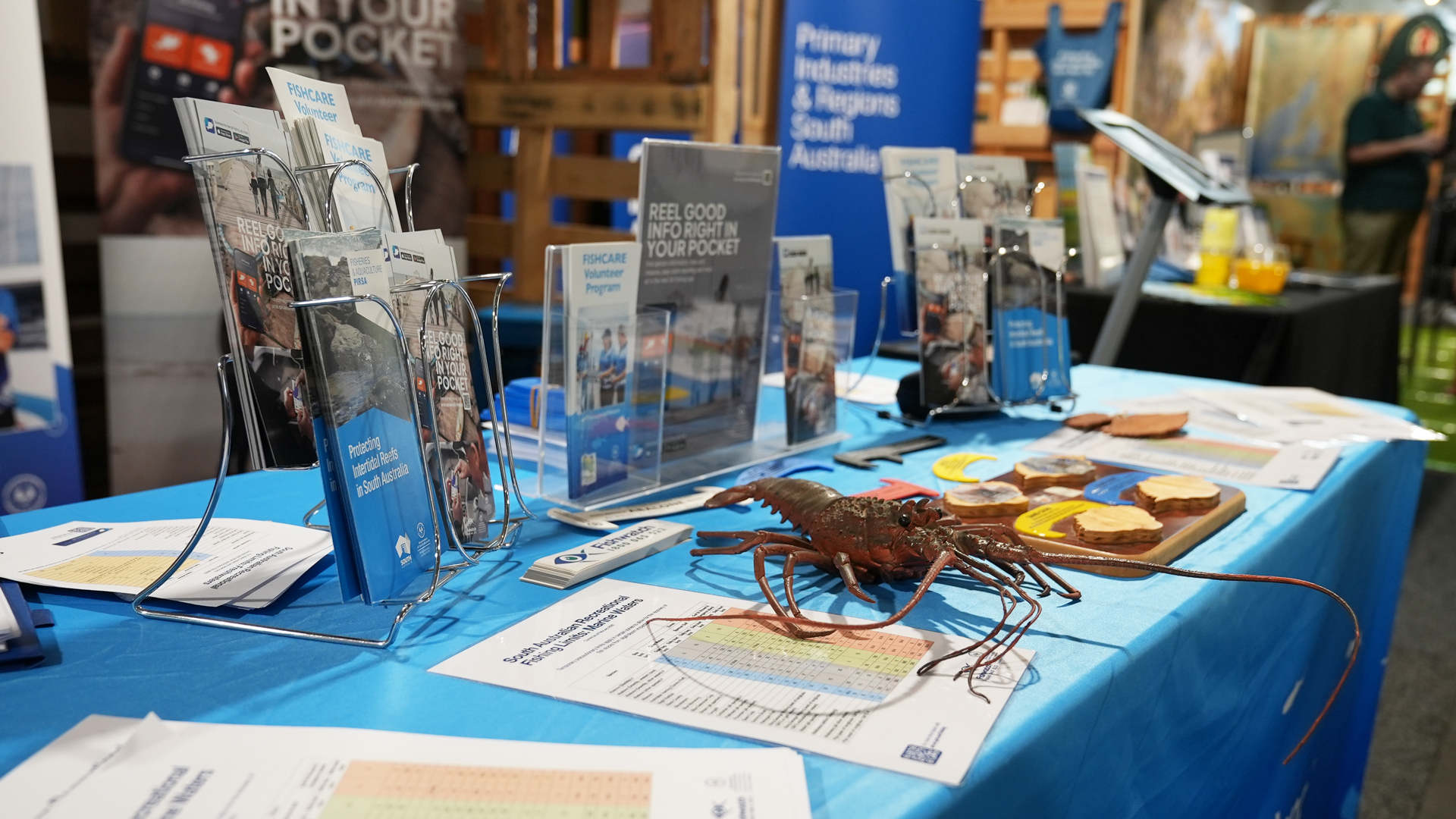 Fishcare volunteers at the caravan and camping show - PIRSA