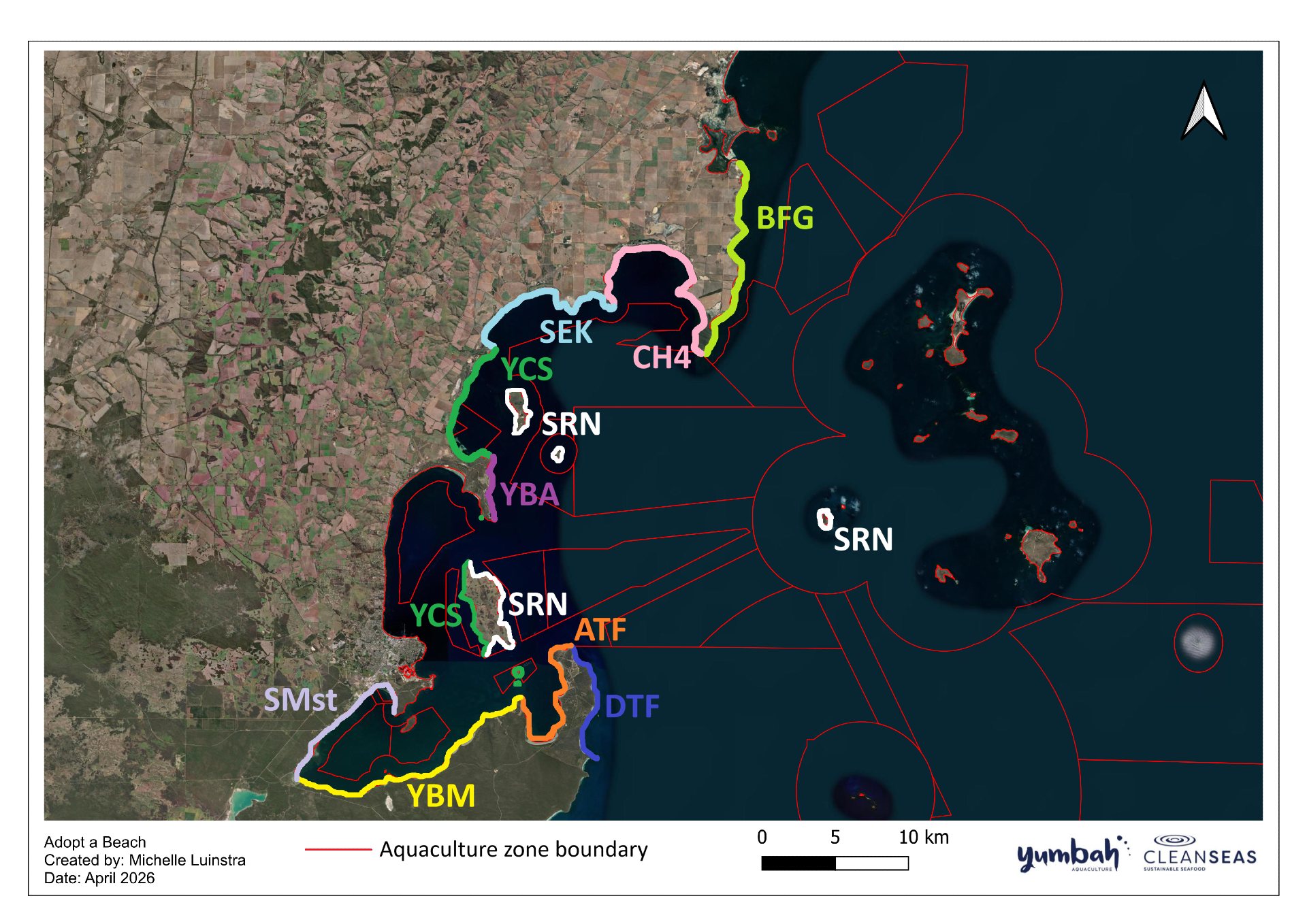Adopt a Beach Map