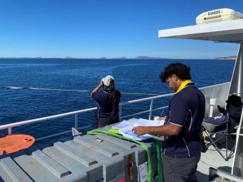 Tjaltjraak Rangers working as MMO personnel during the voyage