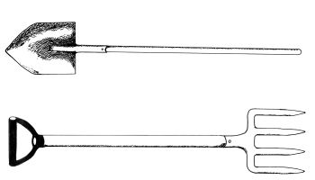 Bait fork and spade
